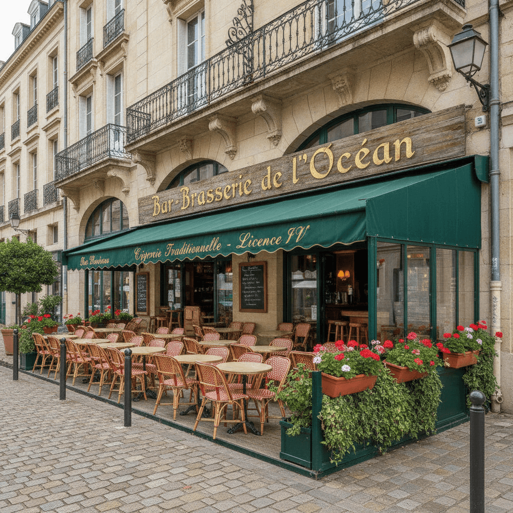 Bar-brasserie 200m² à La Rochelle : terrasse - licence IV - Image 1