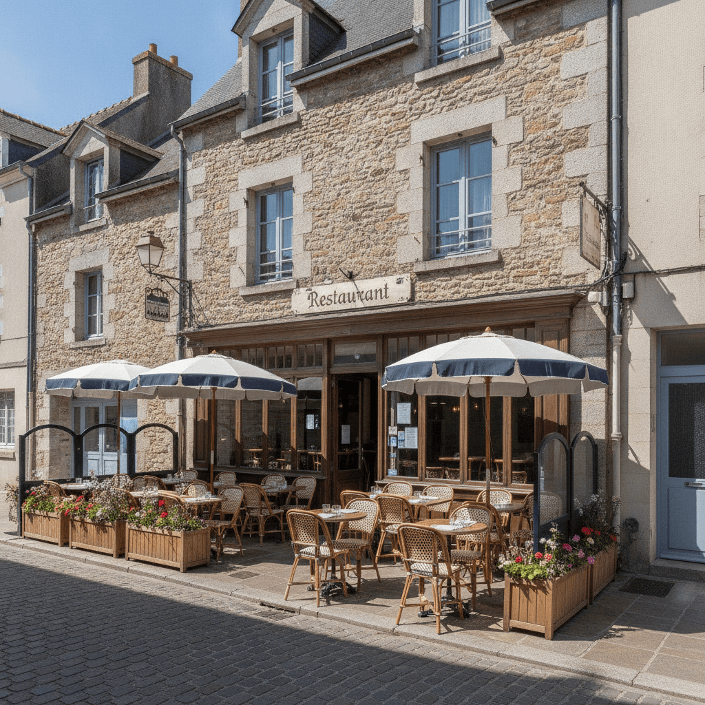 Restaurant 131m² à Les Sables-d'Olonne : terrasse - cave/réserve