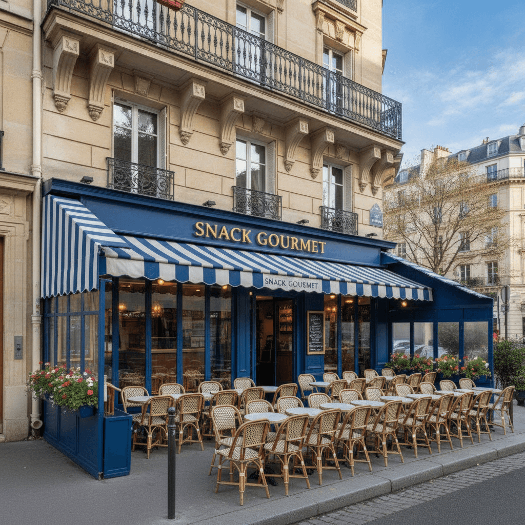 Snack 20 couverts à Paris : terrasse