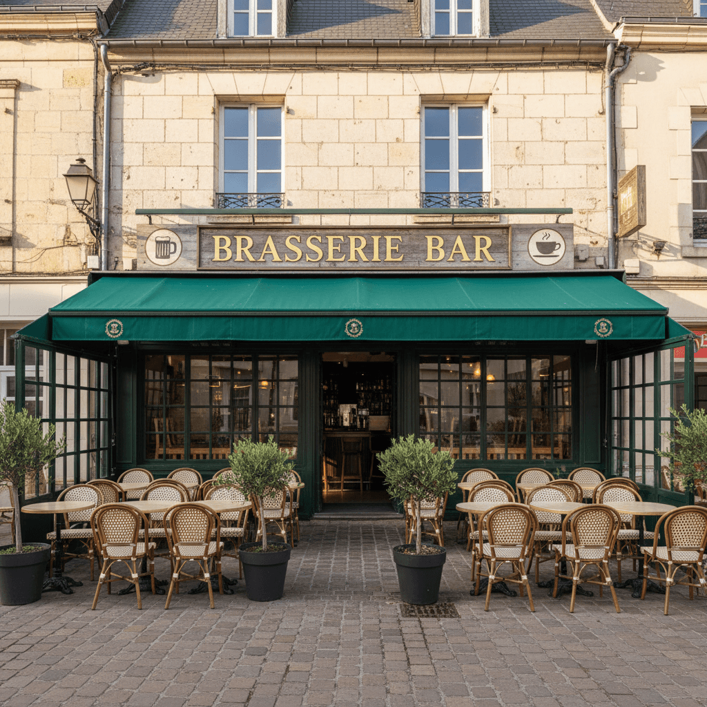 Bar-brasserie à Champrond-En-Perchet : terrasse - cuisine équipée - Image 1