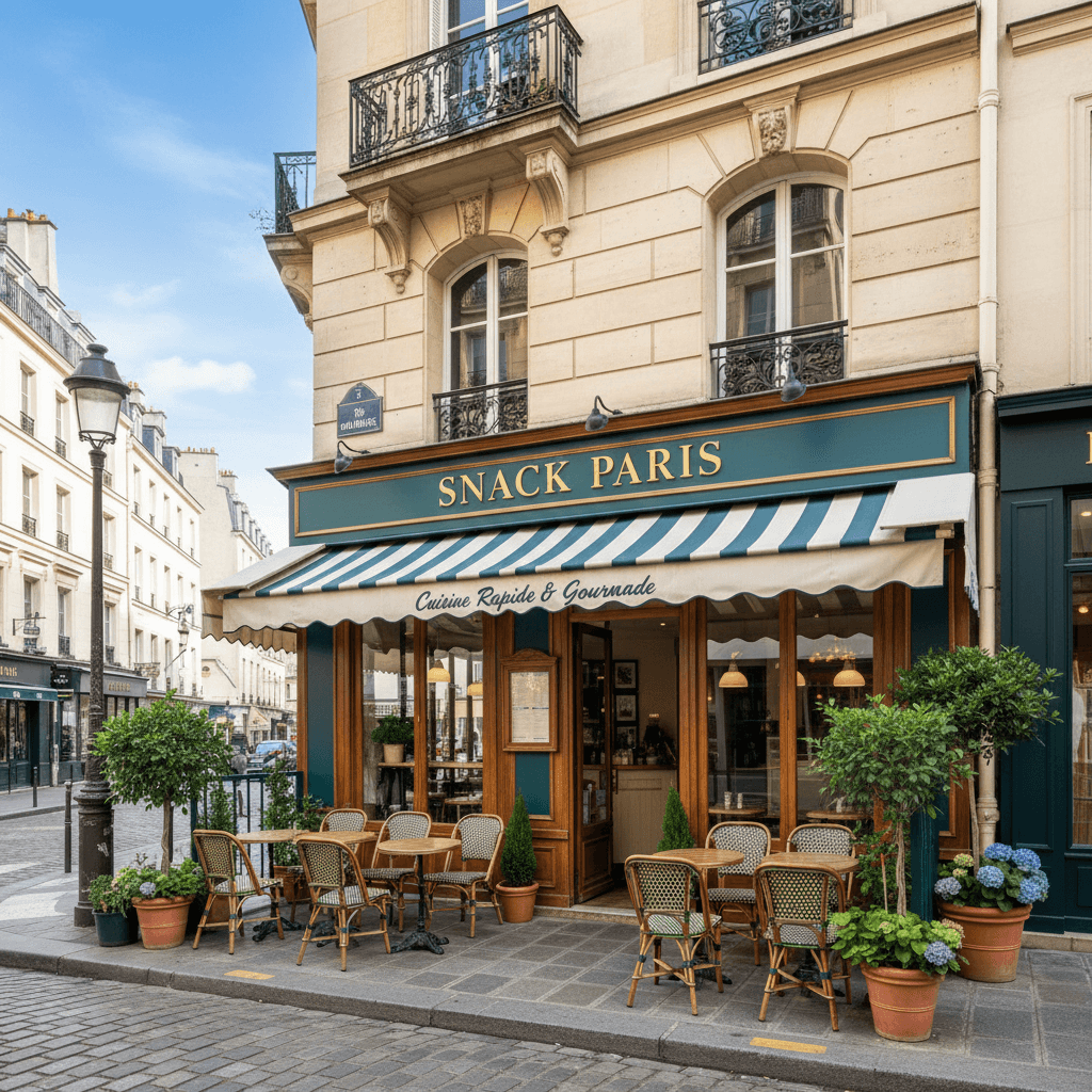 Snack 18 couverts à Paris : terrasse
