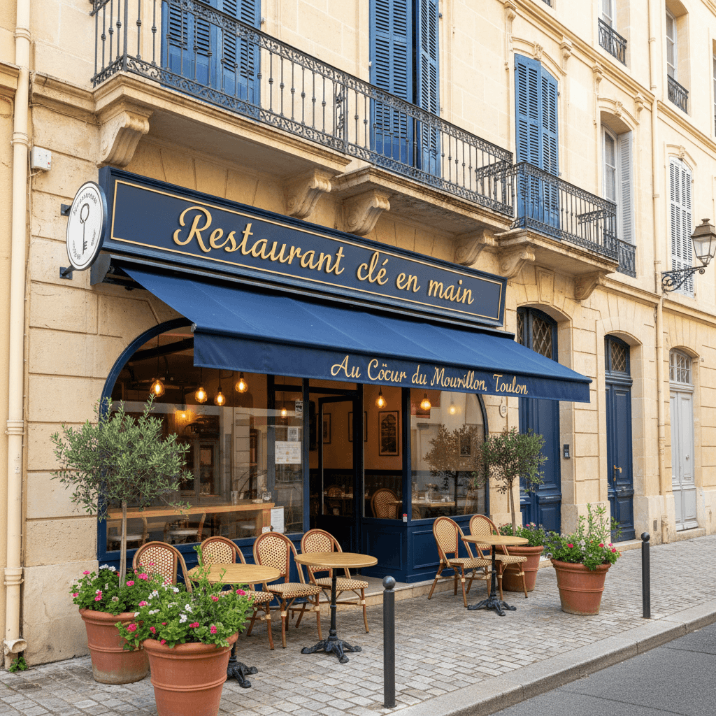 Restaurant 55m² à Toulon : terrasse - extraction - Image 1