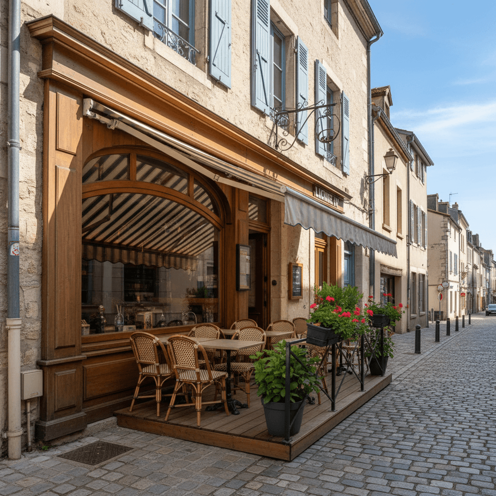 Restaurant à Lons-Le-Saunier : terrasse - licence IV - Image 1