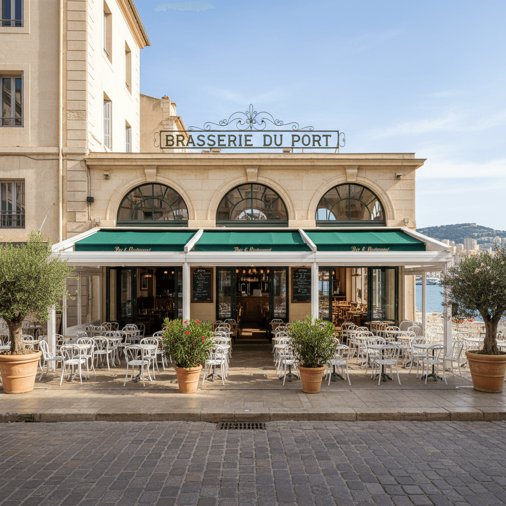Bar-brasserie 125m² à Marseille : terrasse - licence IV