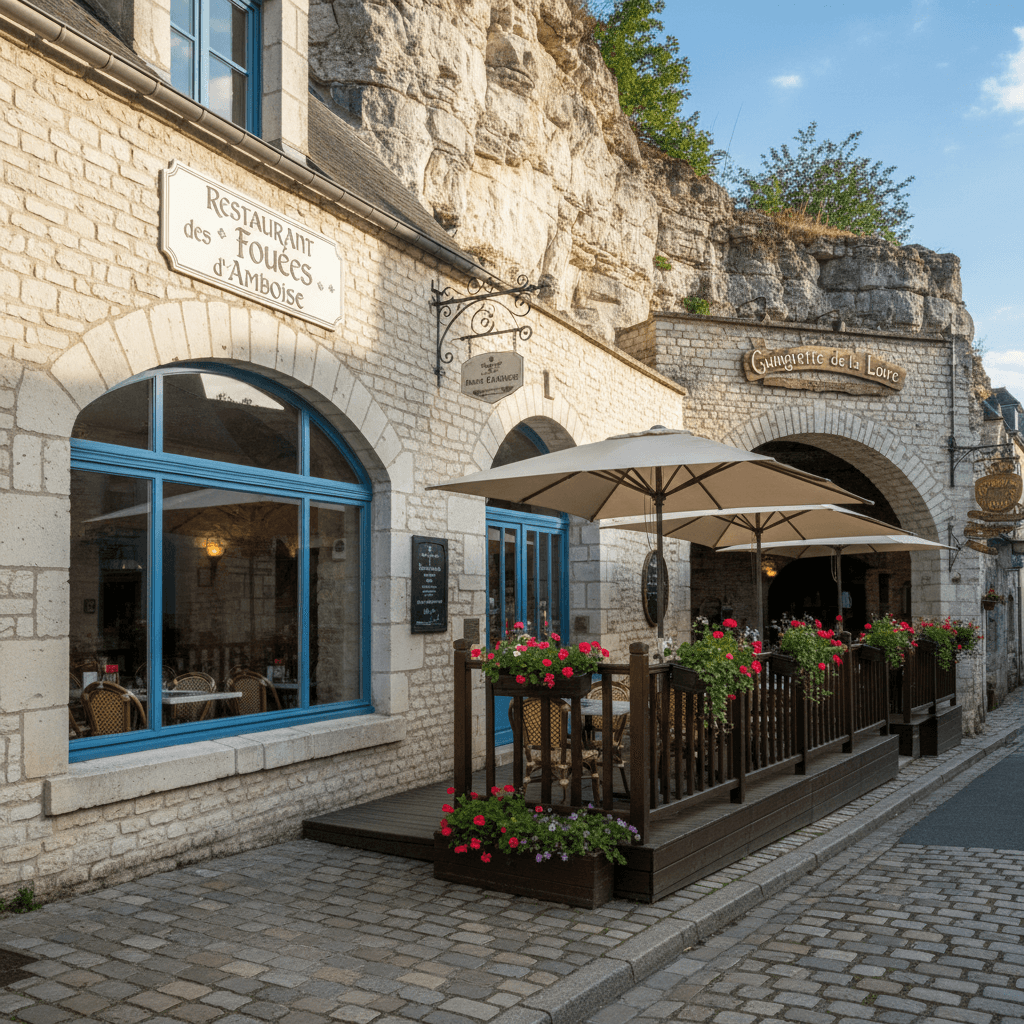 Restaurant 1200m² à Amboise : terrasse - licence IV - Image 1