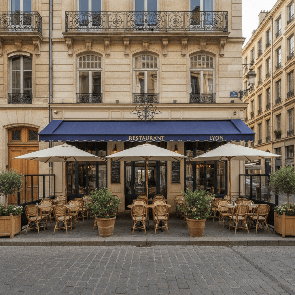 Restaurant 270m² à Lyon : terrasse - licence IV