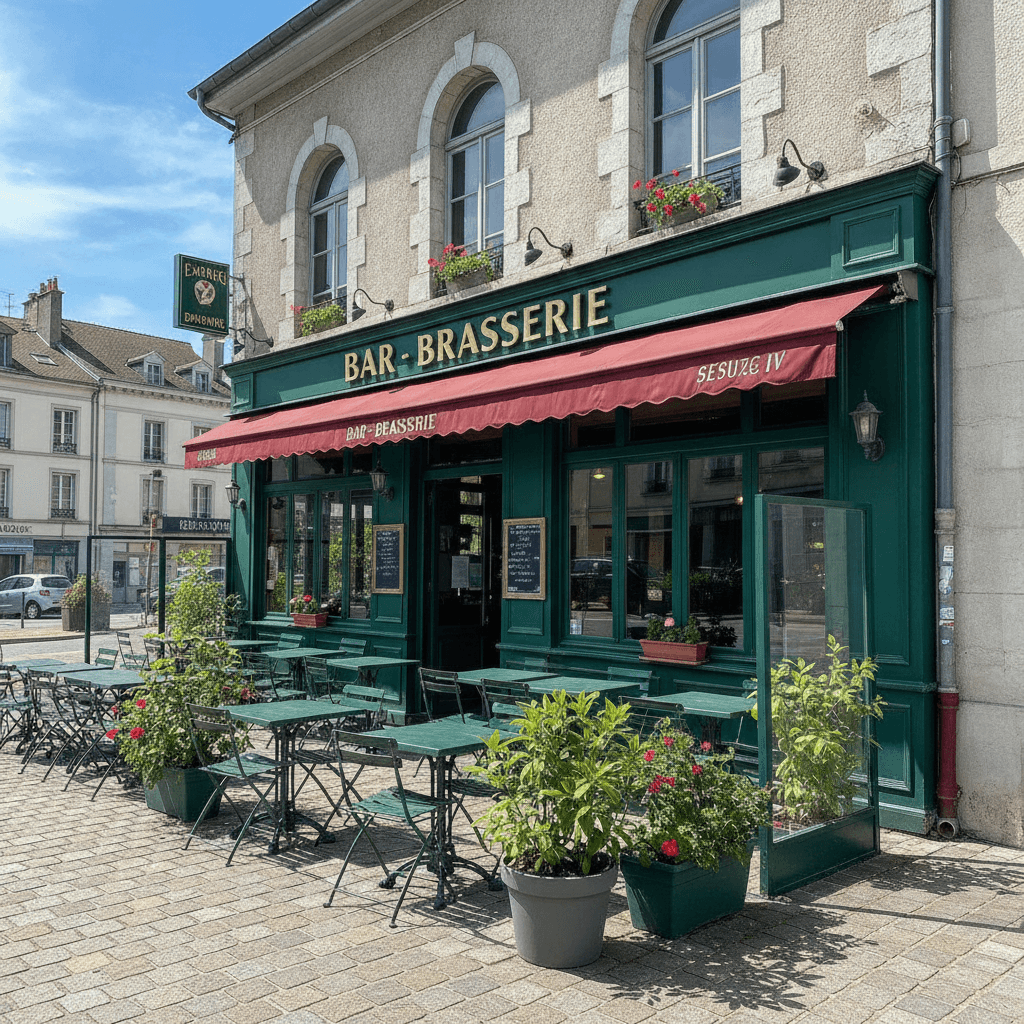 Bar-brasserie 180m² à Annecy : terrasse - licence IV - Image 1