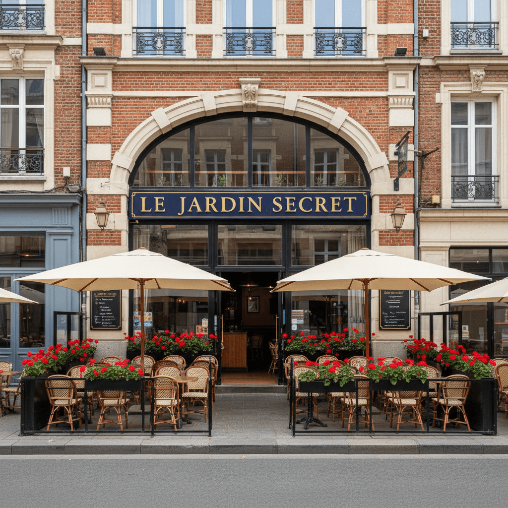 Restaurant 72m² à Lille : terrasse - extraction