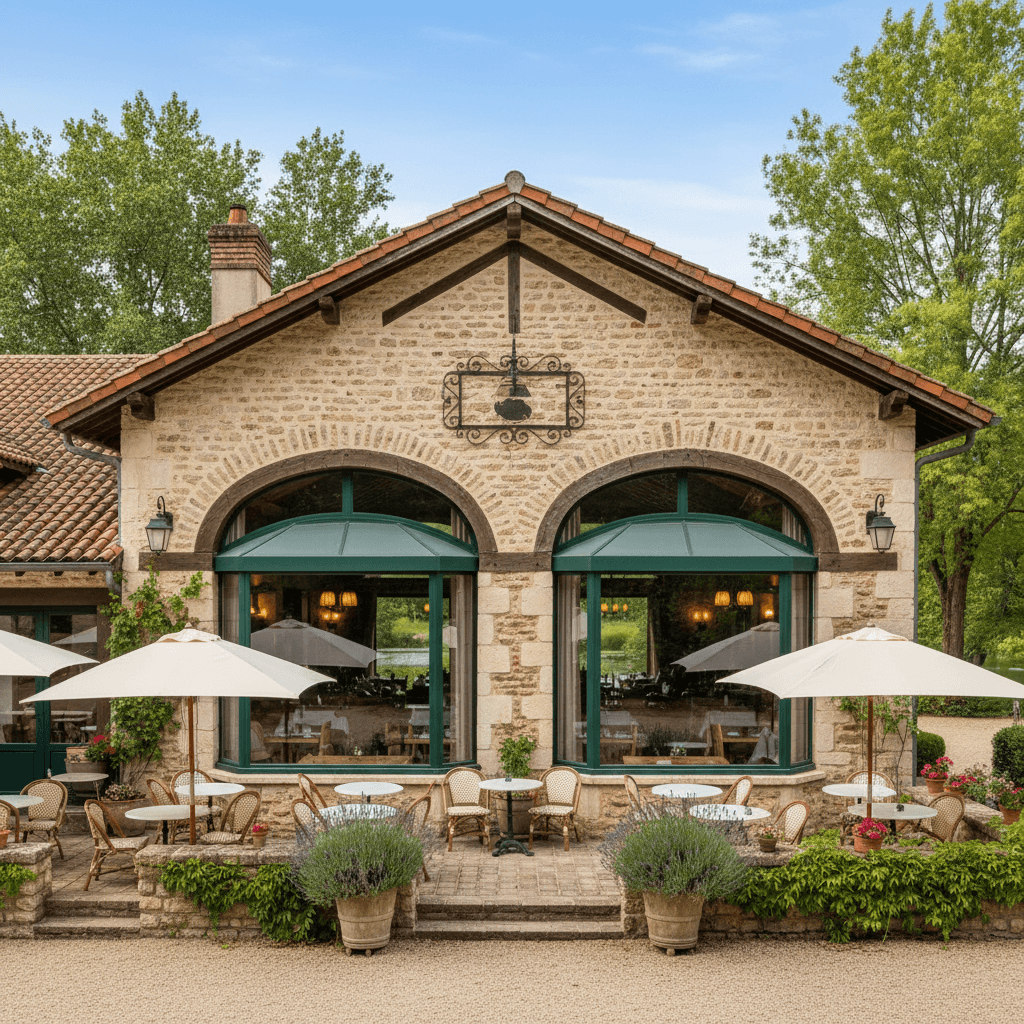 Restaurant à Ussac : terrasse - licence IV - Image 1