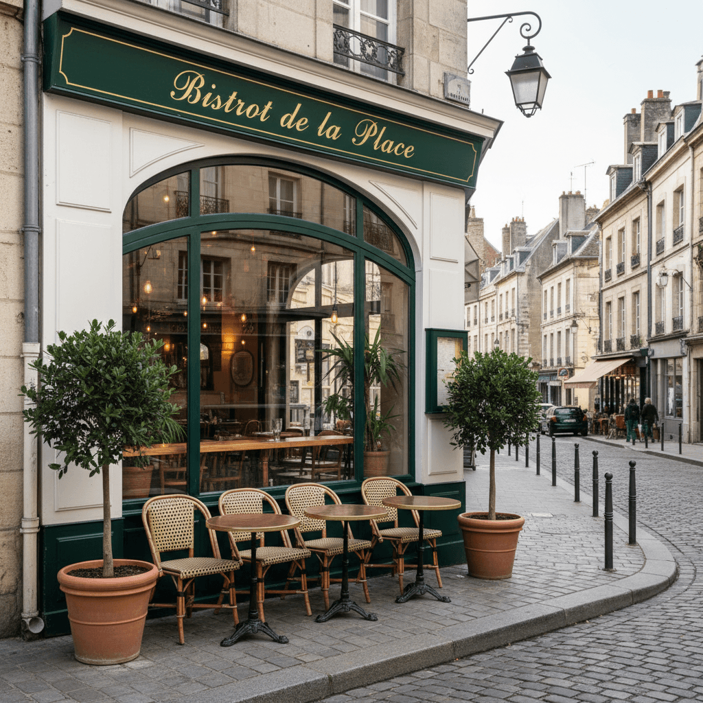 Restaurant 82m² à Rennes : terrasse - licence IV