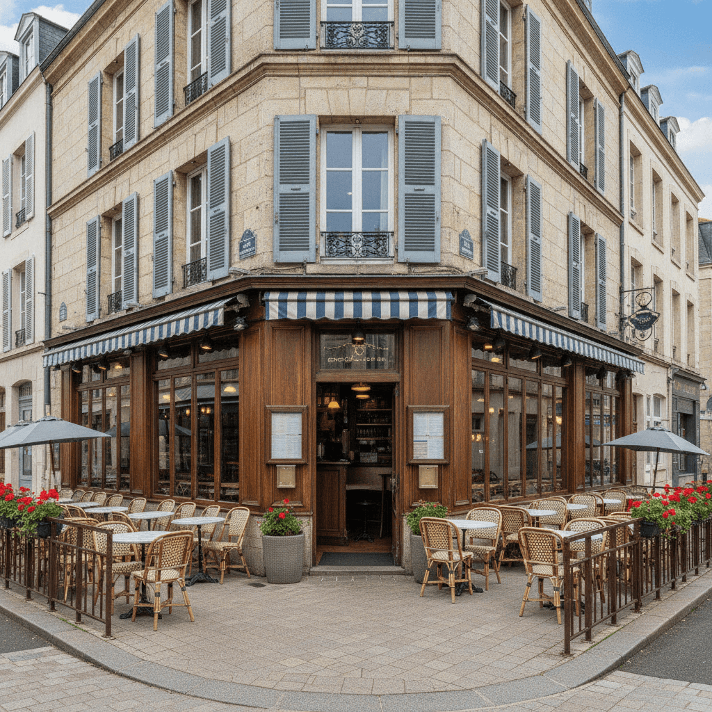 Bar-brasserie 101m² à Le Havre : terrasse - licence IV