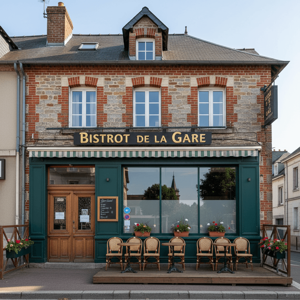 Bar-brasserie 250m² à Sées : terrasse - licence IV - Image 1