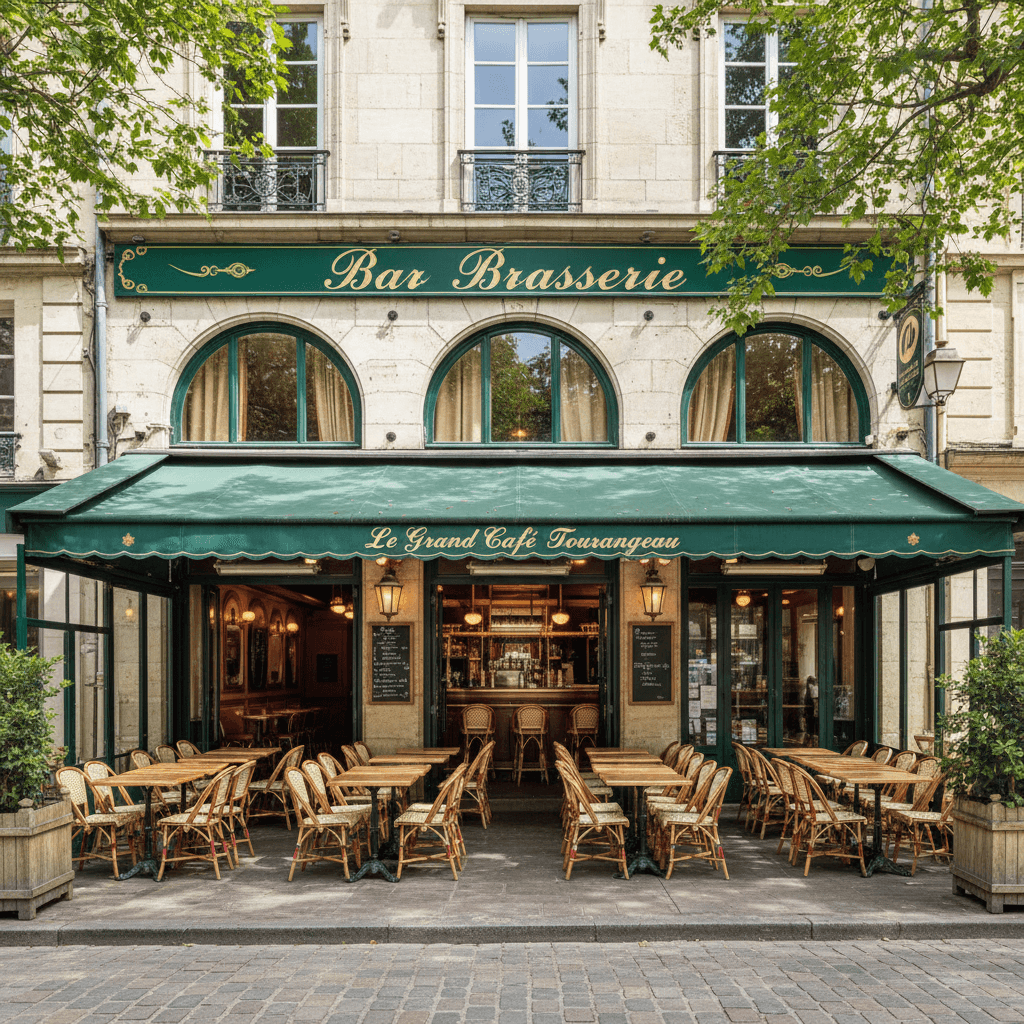 Bar-brasserie à Tours : terrasse - licence IV - Image 1