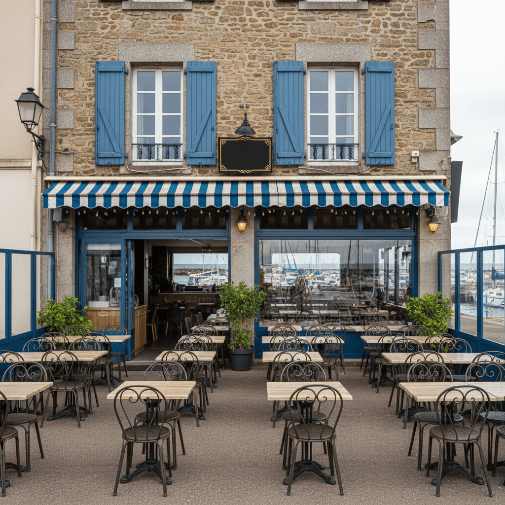 Restaurant à Saint-Brieuc : terrasse - licence IV - Image 1
