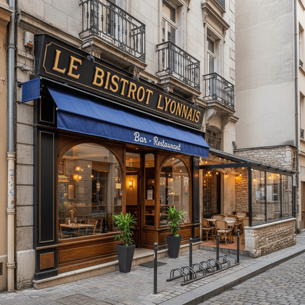 Restaurant 50m² à Lyon : terrasse - extraction - Image 1