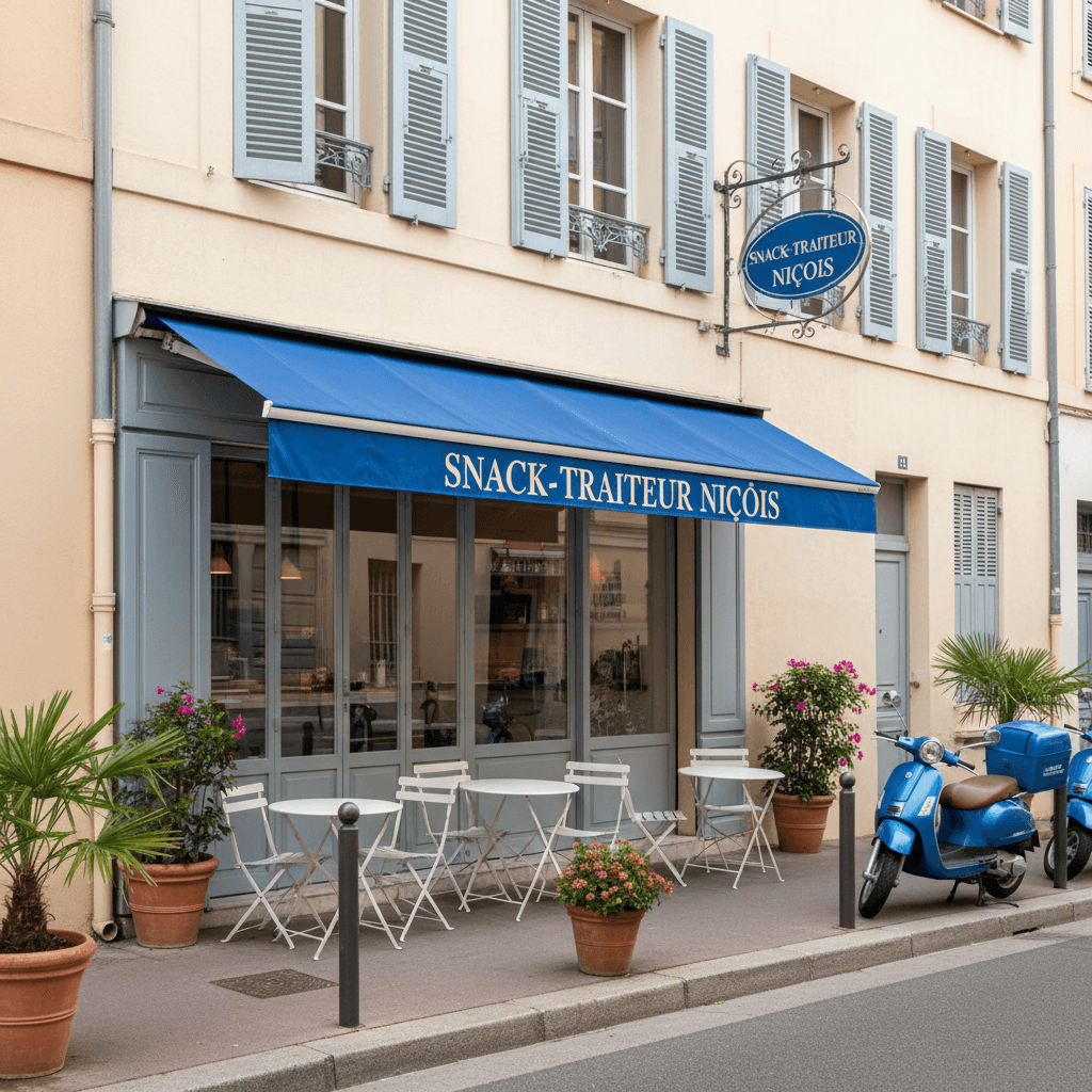 Snack 40m² à Nice : terrasse - licence IV