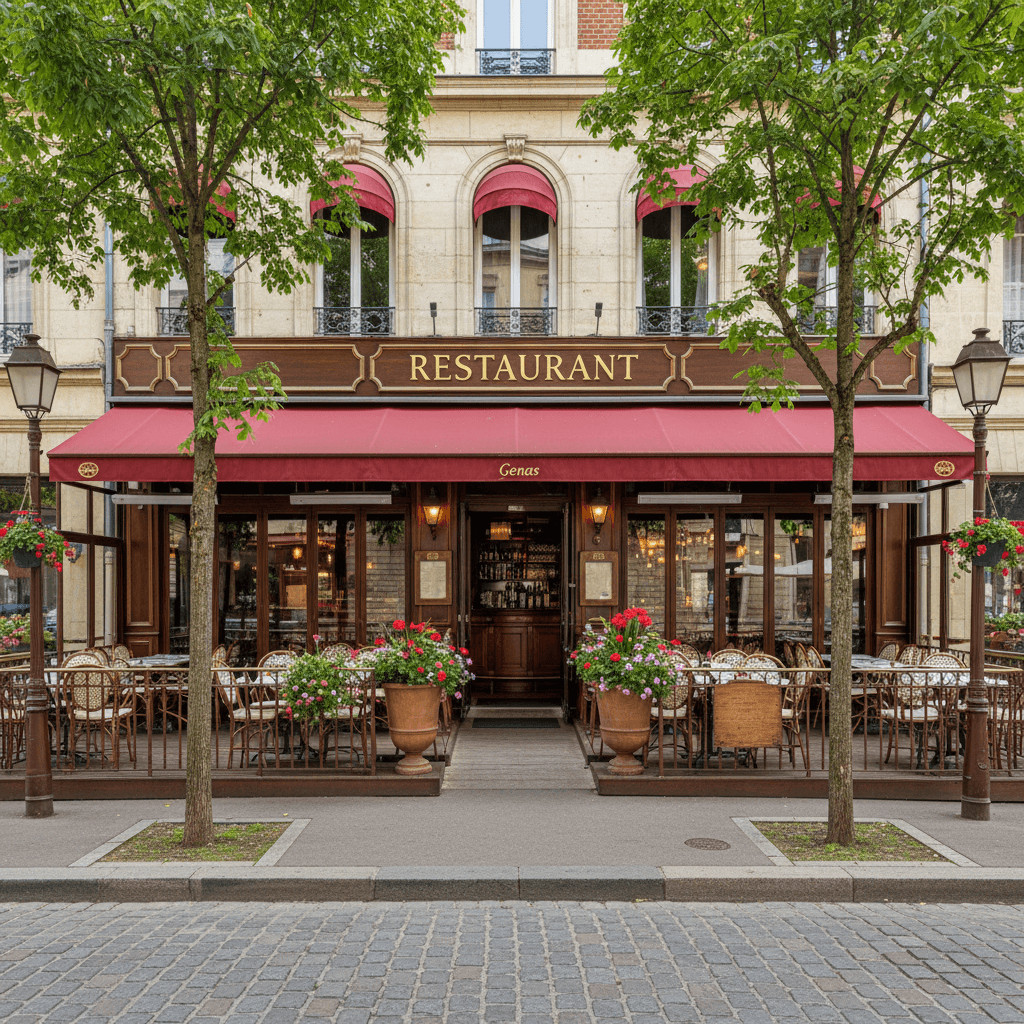 Restaurant à Genas : terrasse - licence IV - Image 1