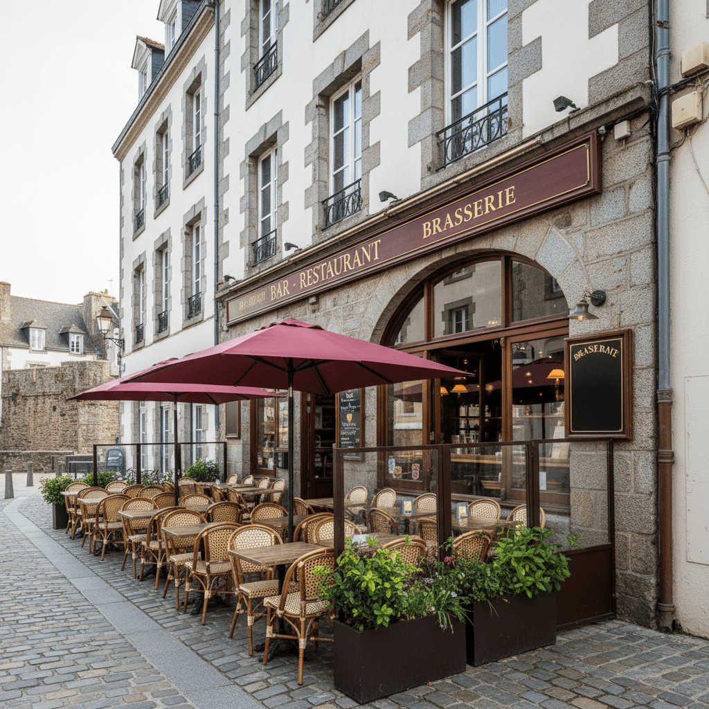 Bar-brasserie à Saint-Malo : terrasse - licence IV - Image 1