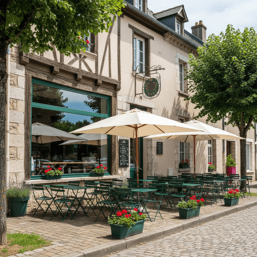 Restaurant à Clairvaux-Les-Lacs : terrasse - licence IV - Image 1