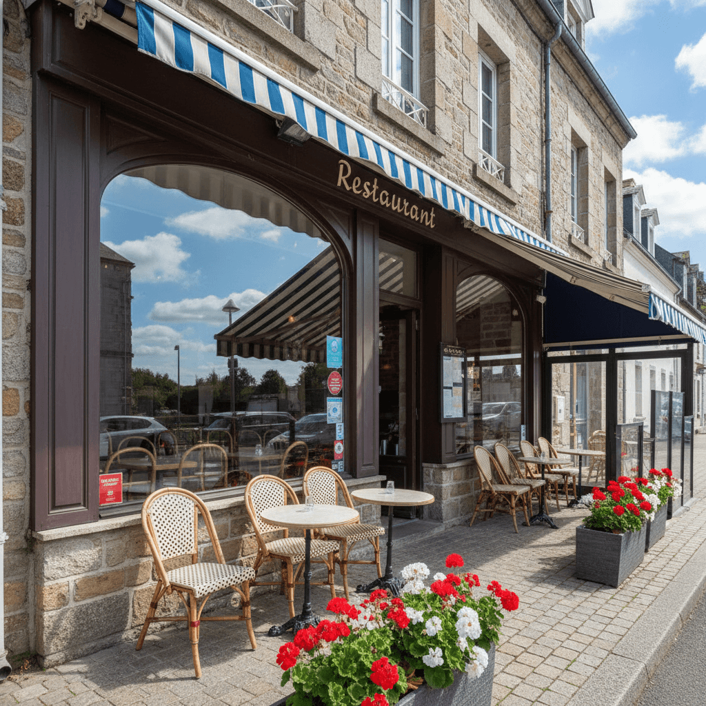 Restaurant 350m² à Guingamp : terrasse - licence IV - Image 1