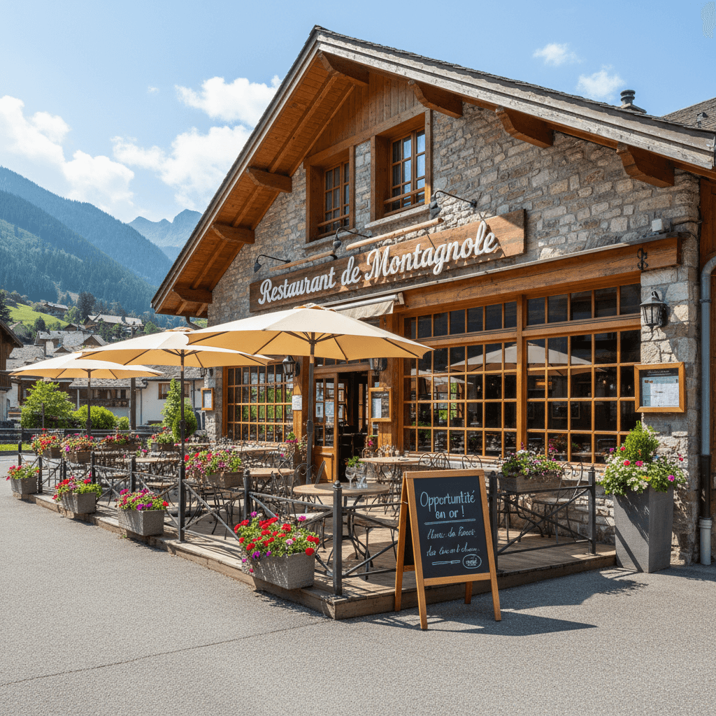 Restaurant 650m² à Montagnole : terrasse - licence IV - Image 1