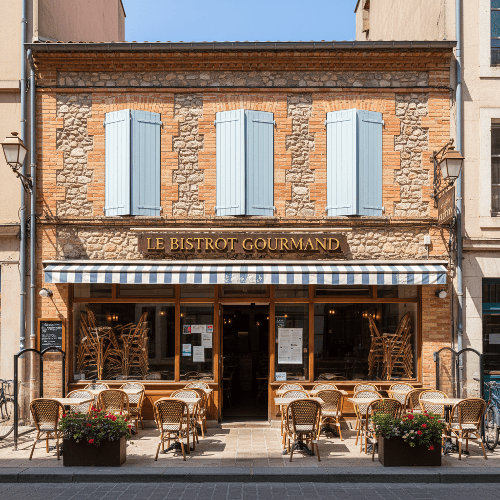 Restaurant à Toulouse : terrasse - extraction - Image 1