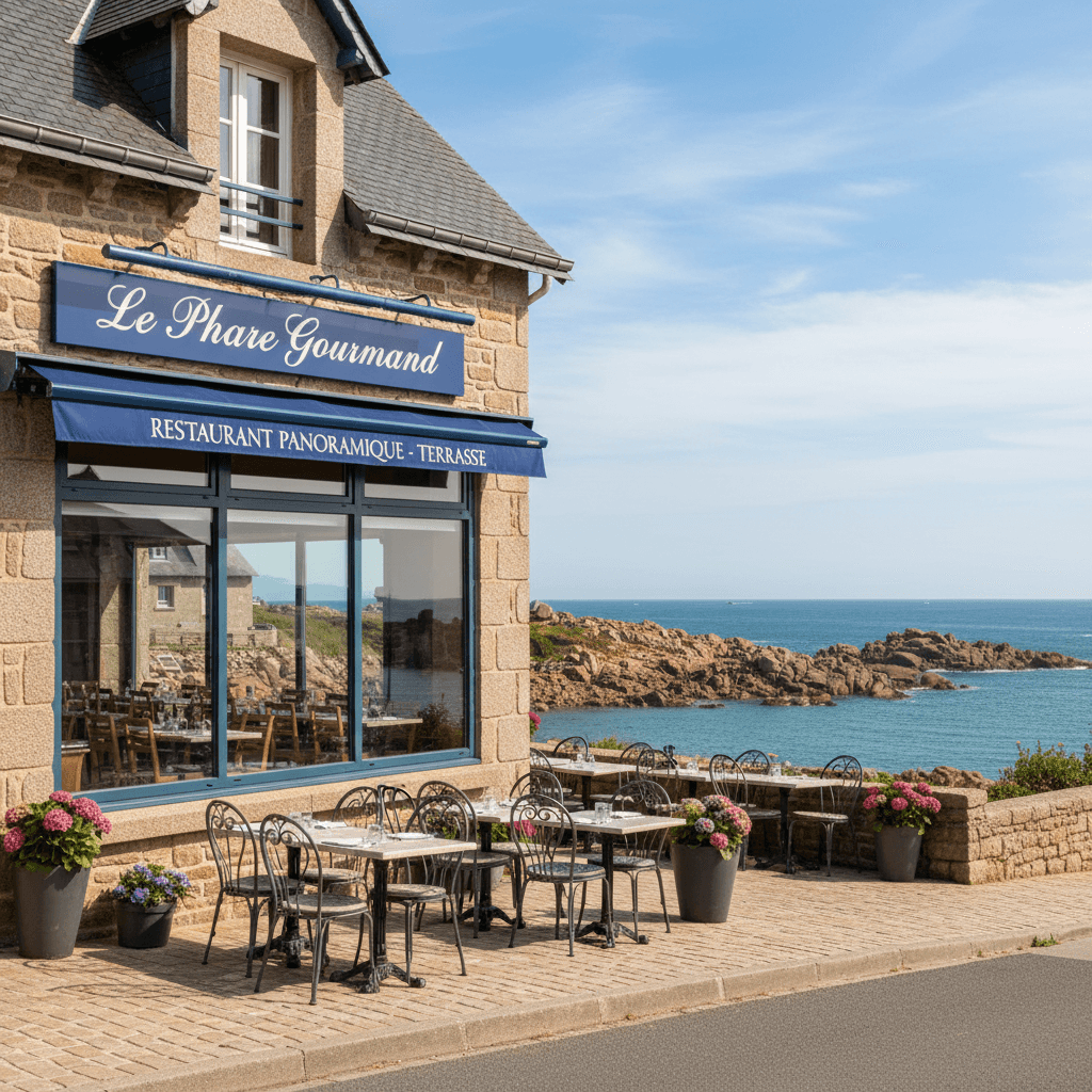Restaurant 200m² à Perros-Guirec : terrasse - extraction - Image 1