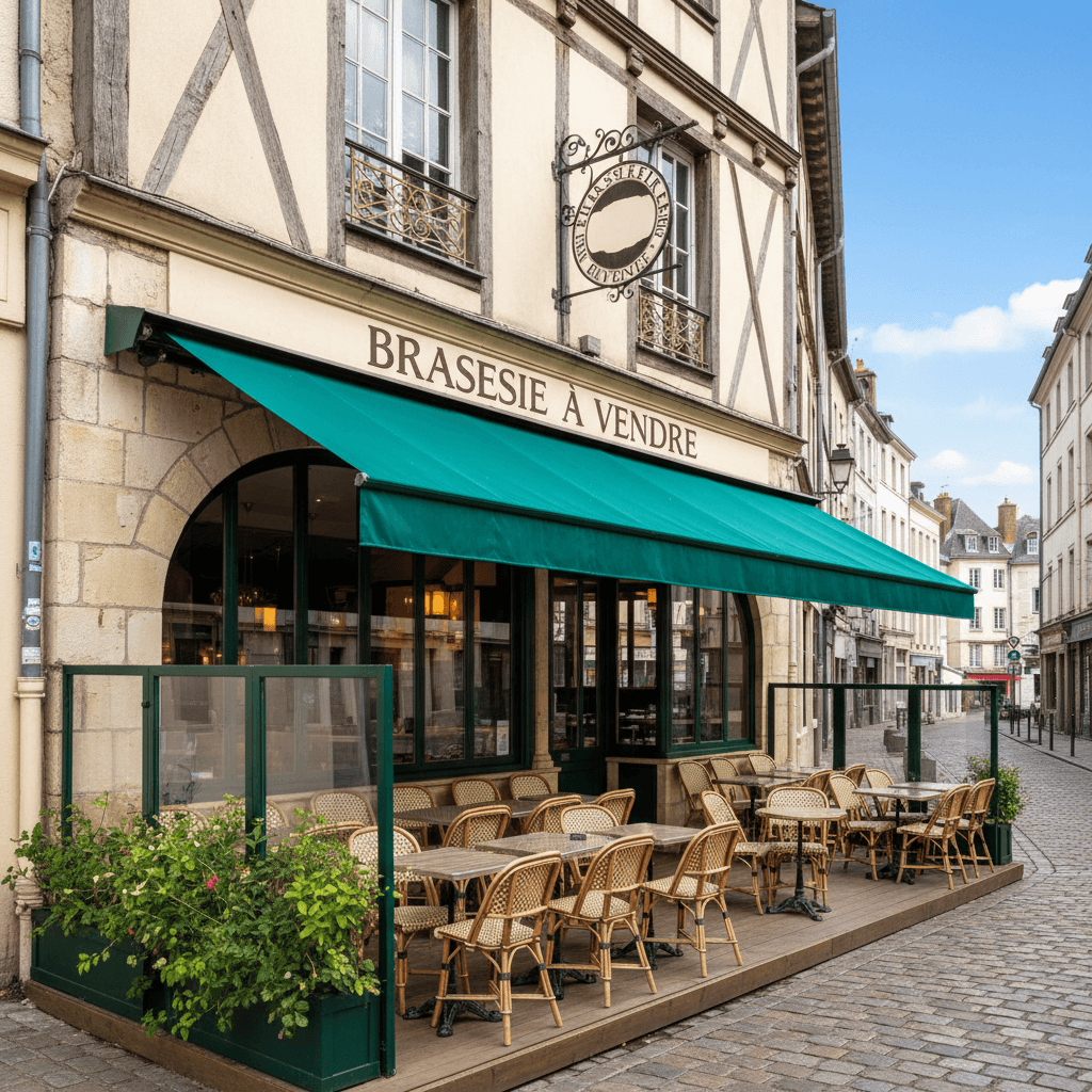 Bar-brasserie à Rouen : terrasse - licence IV
