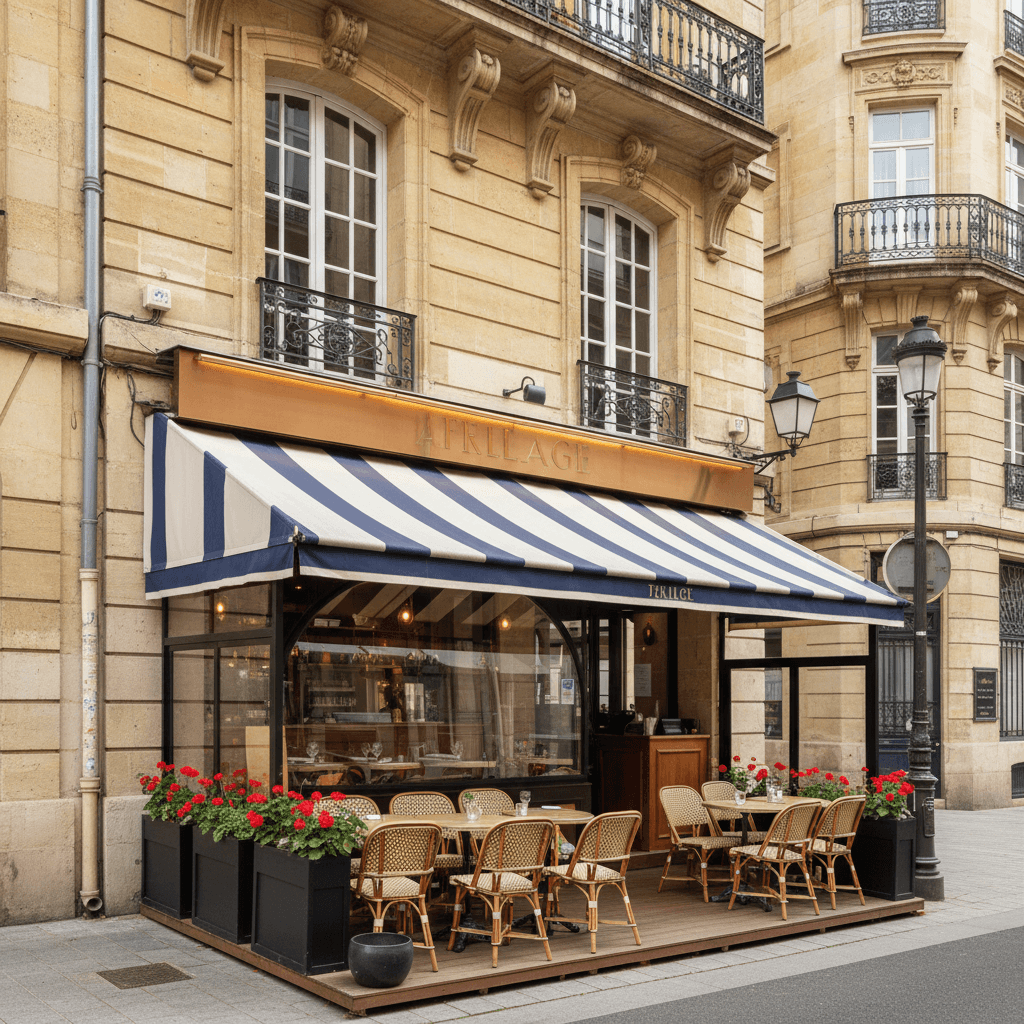 Restaurant 300m² à Bordeaux : terrasse - licence IV