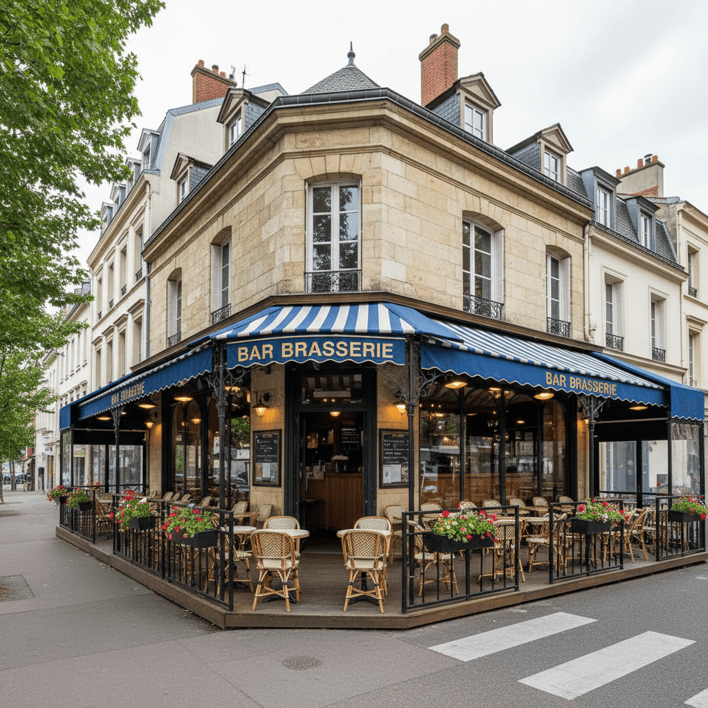 Bar-brasserie 110 couverts à Montrouge : terrasse - licence IV - Image 1