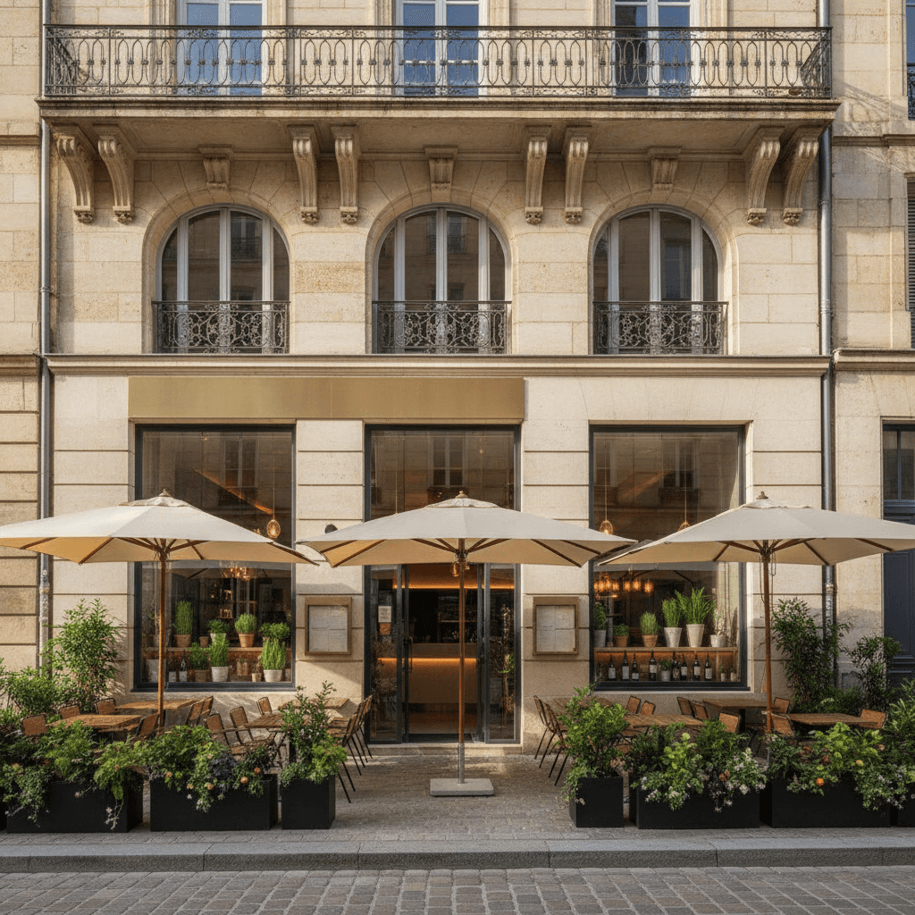 Restaurant 180m² à Grenoble : terrasse - licence IV