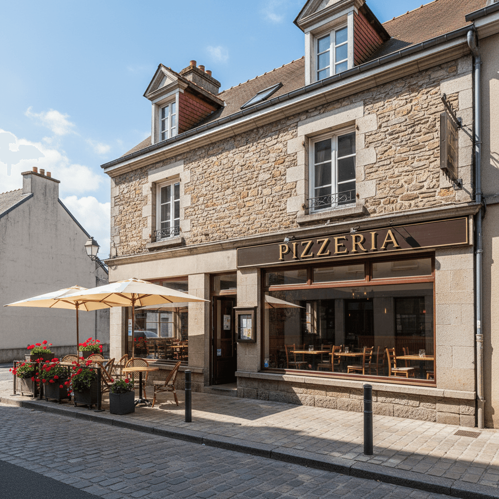 Restaurant à Saint-Brieuc : terrasse - extraction - Image 1