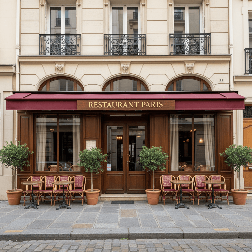 Restaurant 70m² à Paris : terrasse - extraction - Image 1
