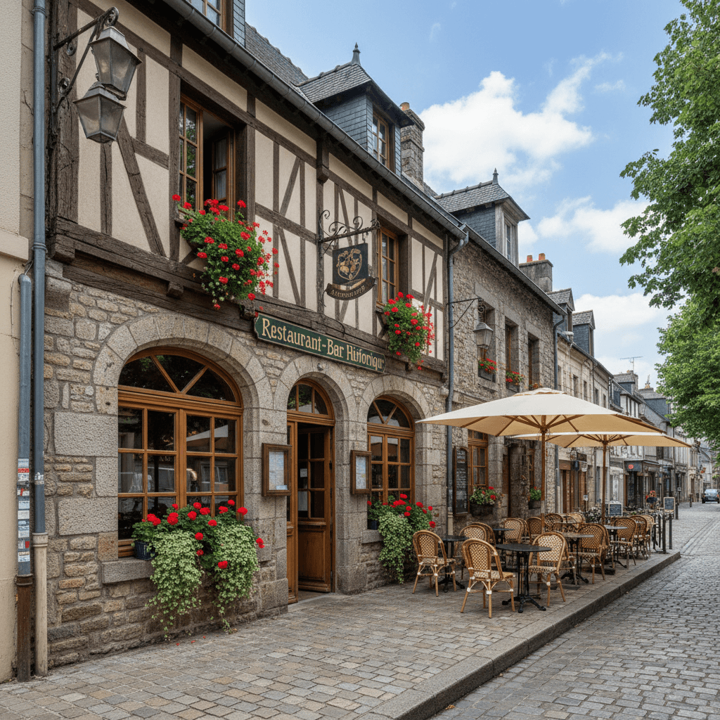 Restaurant 227m² à La Guerche-De-Bretagne : terrasse - licence IV - Image 1