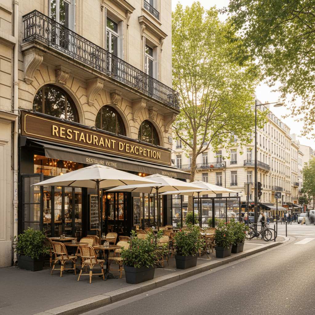 Restaurant 150m² à Lyon : terrasse - licence IV