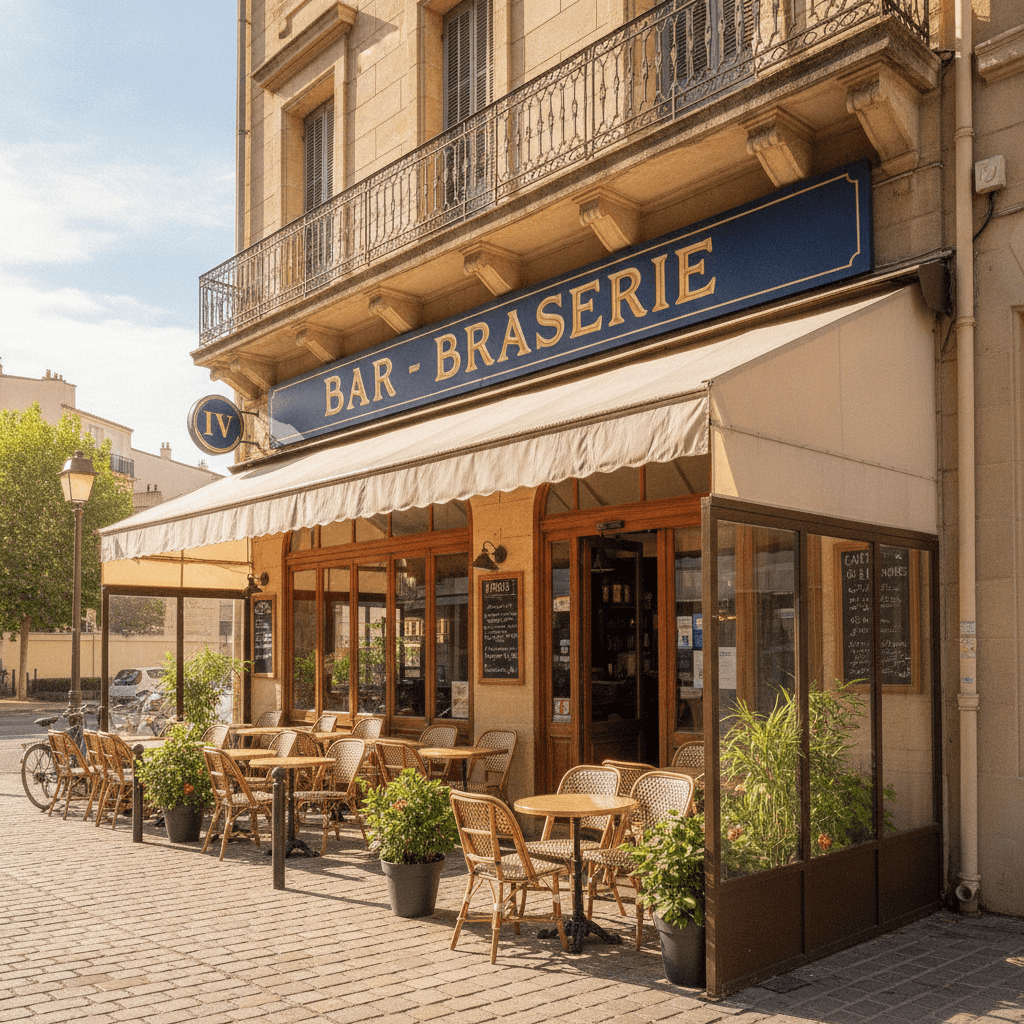 Bar-brasserie 100m² à Marseille : terrasse - licence IV