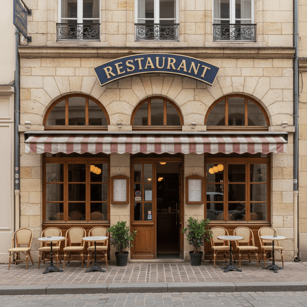 Restaurant 240m² à Tours : terrasse - extraction - Image 1