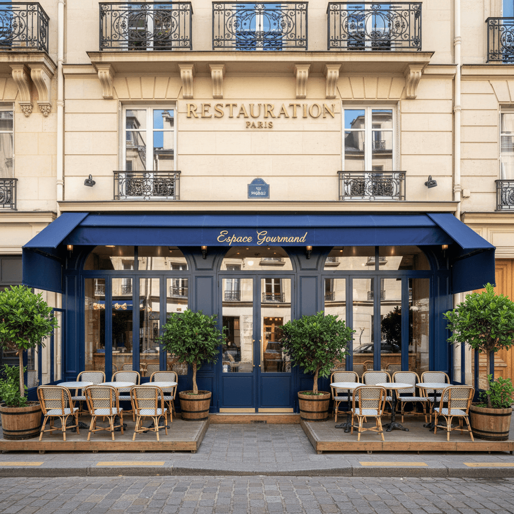 Espace Restauration de 156 m² à Paris avec Terrasse