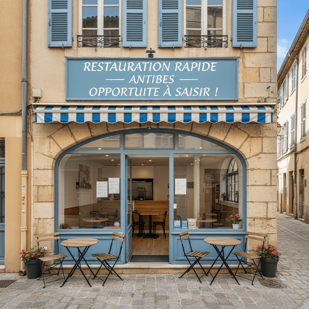Fast-food 30m² à Antibes : terrasse - Image 1