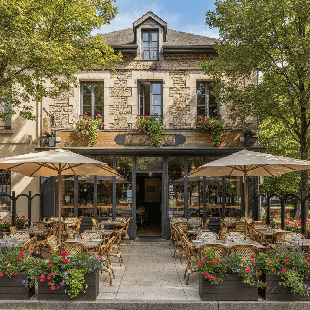 Restaurant 85m² à Francheville : terrasse - extraction - Image 1