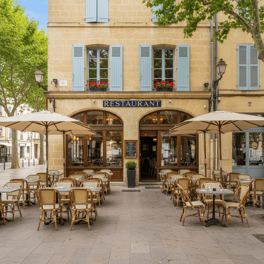 Restaurant 156m² à Montpellier : terrasse - extraction - Image 1