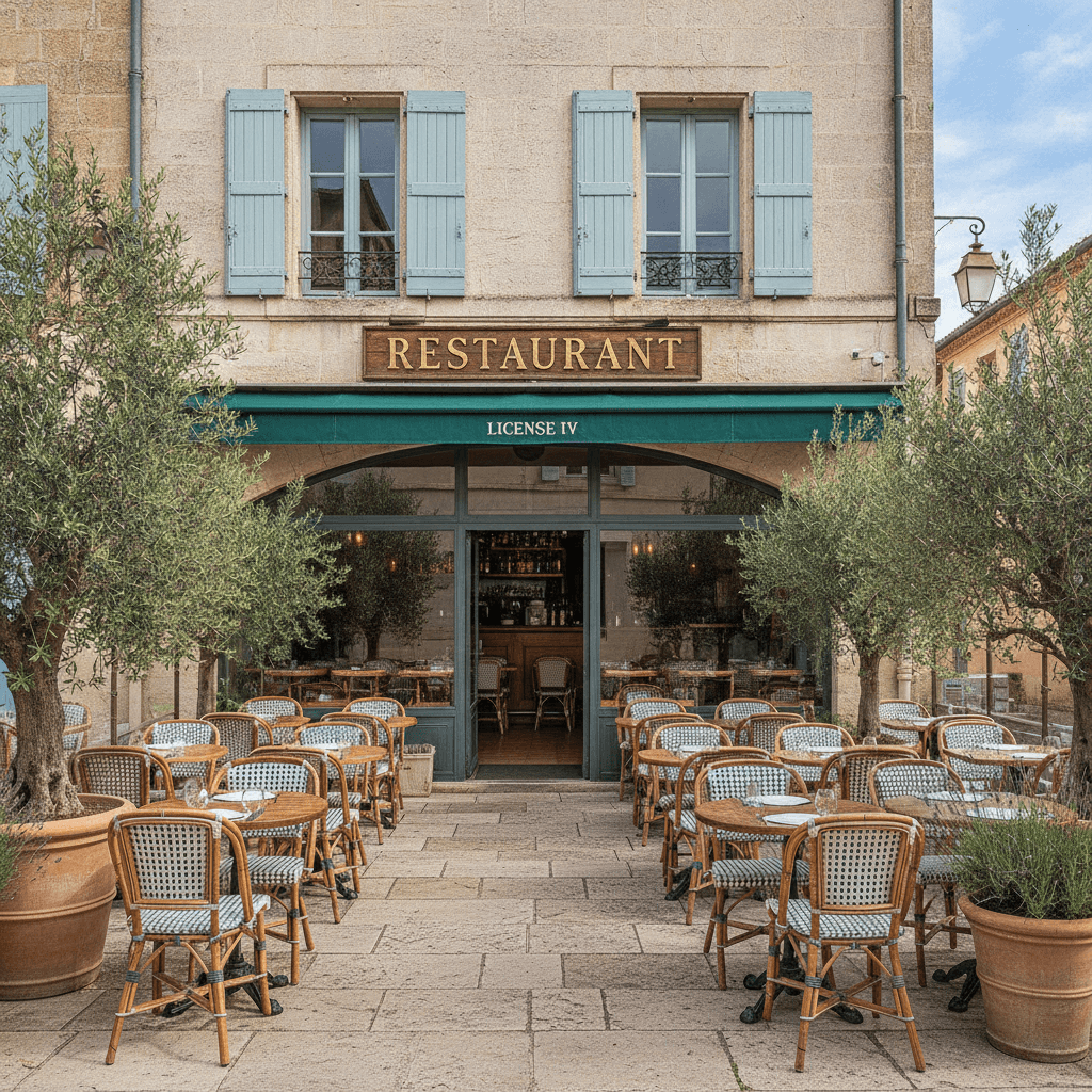 Restaurant 100m² à Aix-En-Provence : terrasse - licence IV - Image 1