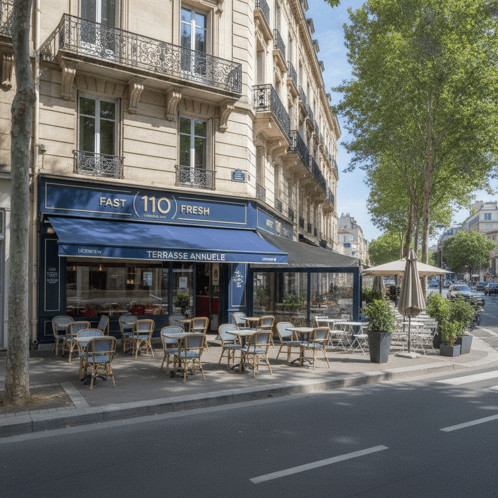 Fast-food 110m² à Villeurbanne : terrasse - licence IV - Image 1