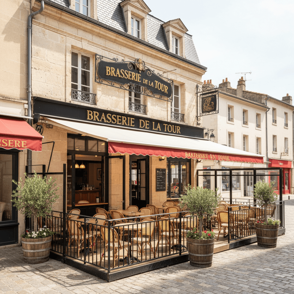 Bar-brasserie 110m² à Saint-Gilles : terrasse - licence IV - Image 1