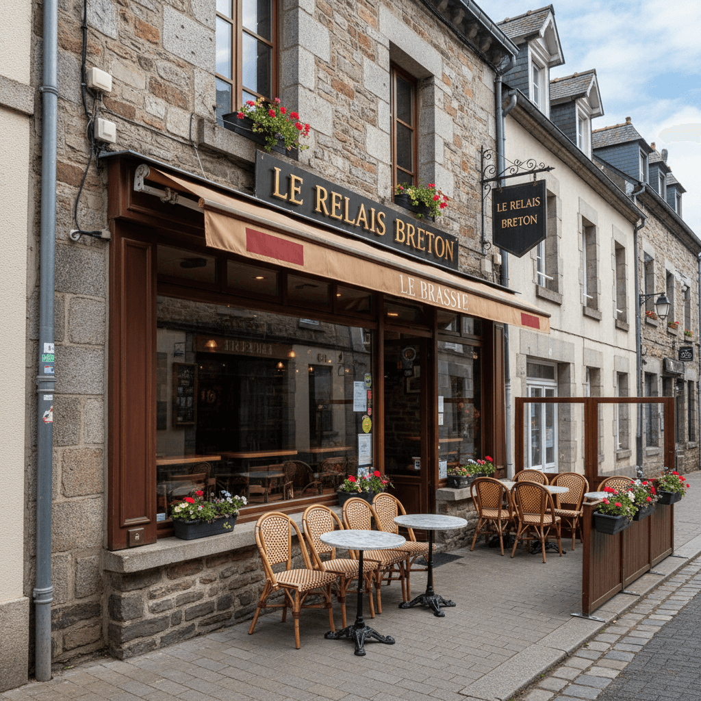 Bar-brasserie 200m² à Pontivy : terrasse - licence IV - Image 1