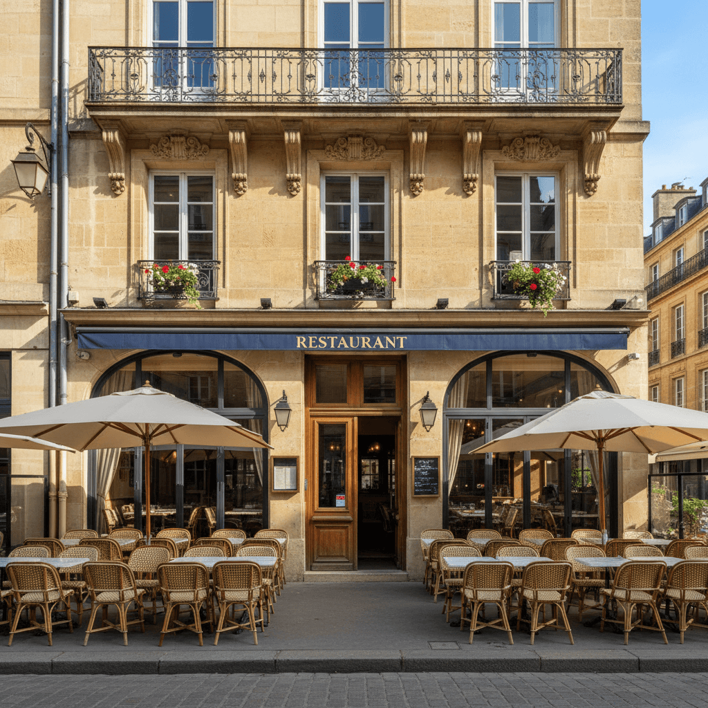 Restaurant 172m² à Bordeaux : terrasse - licence IV