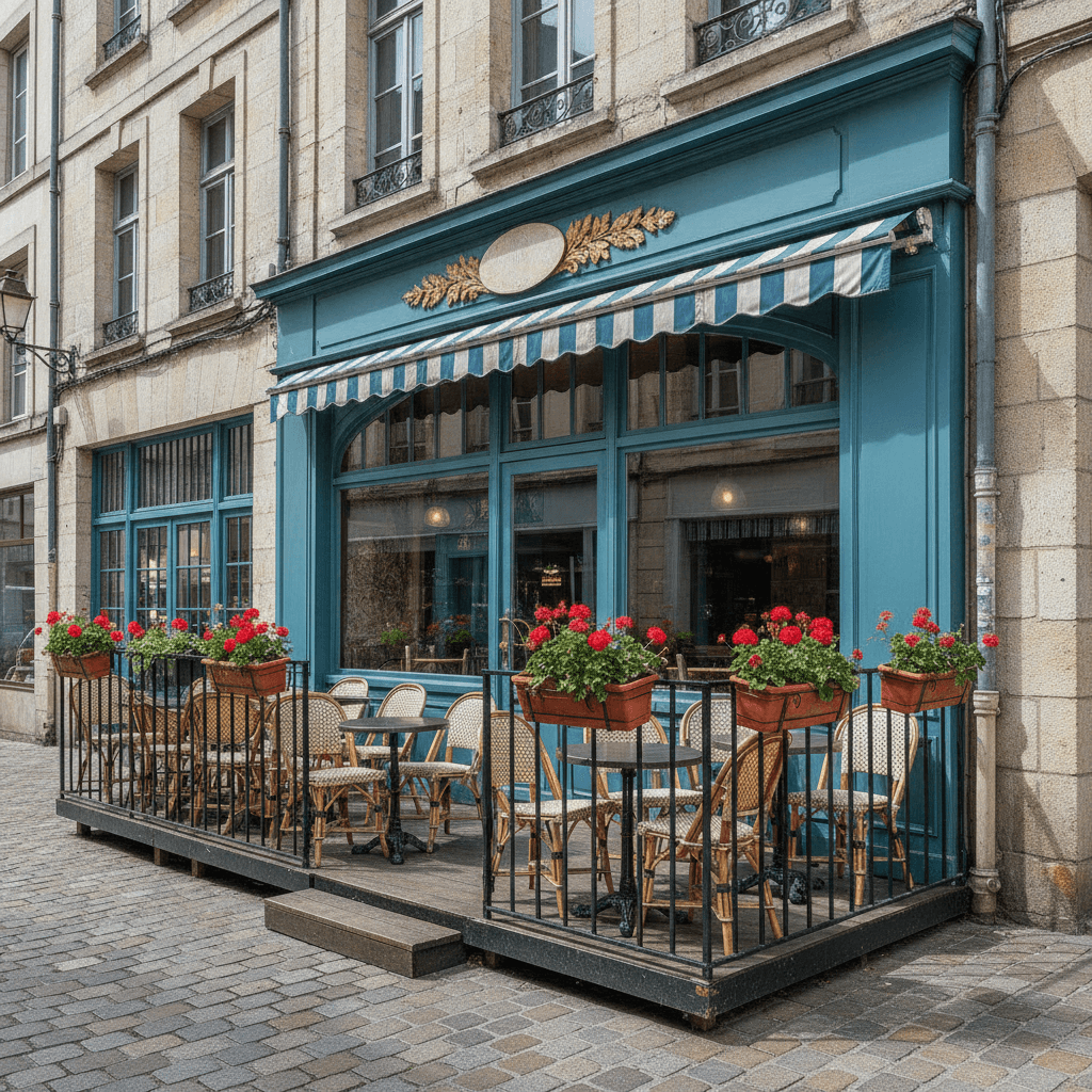 Restaurant 100m² à Nantes : terrasse - extraction