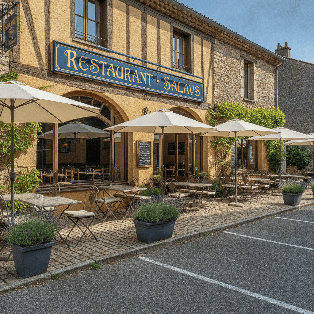 Restaurant 140m² à Salavas : terrasse - parking - Image 1