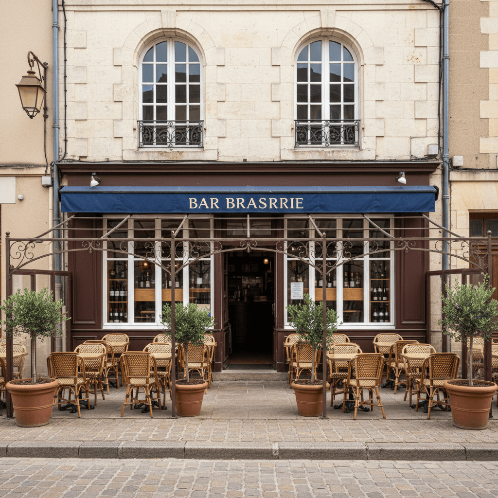 Bar-brasserie 142m² à Villefagnan : terrasse - licence IV - Image 1