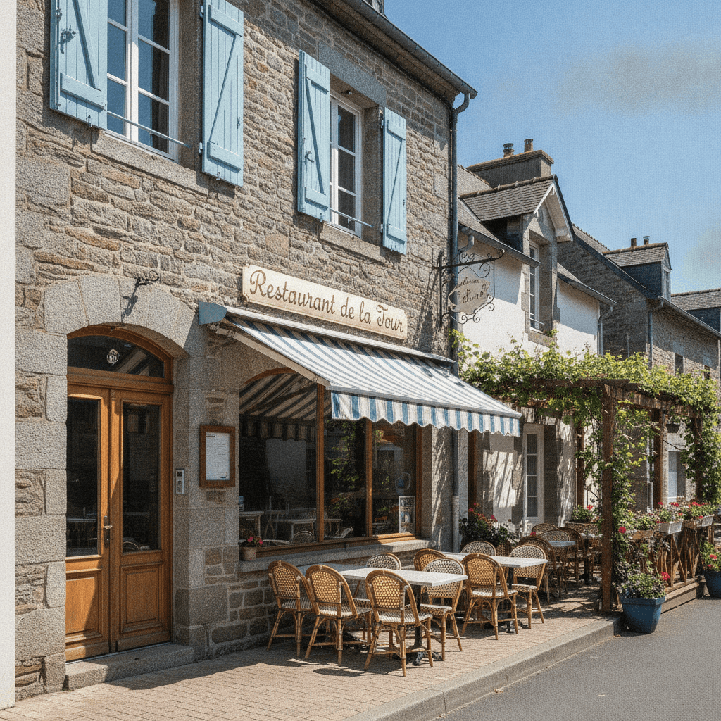 Restaurant 1000m² à Plouzévédé : terrasse - licence IV